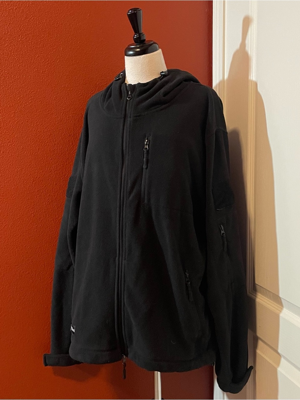 Baerskin Men’s Utility Multi Pocket Tactical Fleece Gorpcore Full Zip Sweatshirt